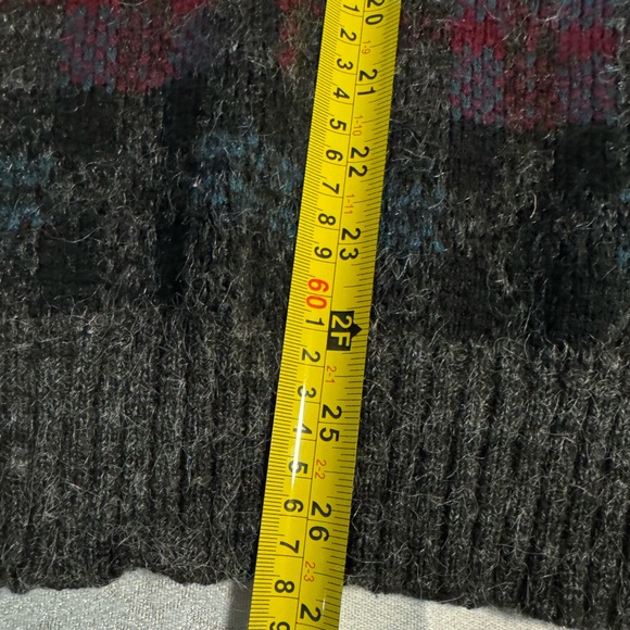 Woolworth’s 80’s V-neck Plaid Wool Sweater Vest Preppy Argyle Grandpa Large VTG - Picture 8 of 9